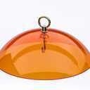Birds Choice 10" Hanging Bird Feeder Protective Dome Cover, Orange - Compatible with Nectar or Tube Feeders, Made to Withstand Harsh Weather Conditions