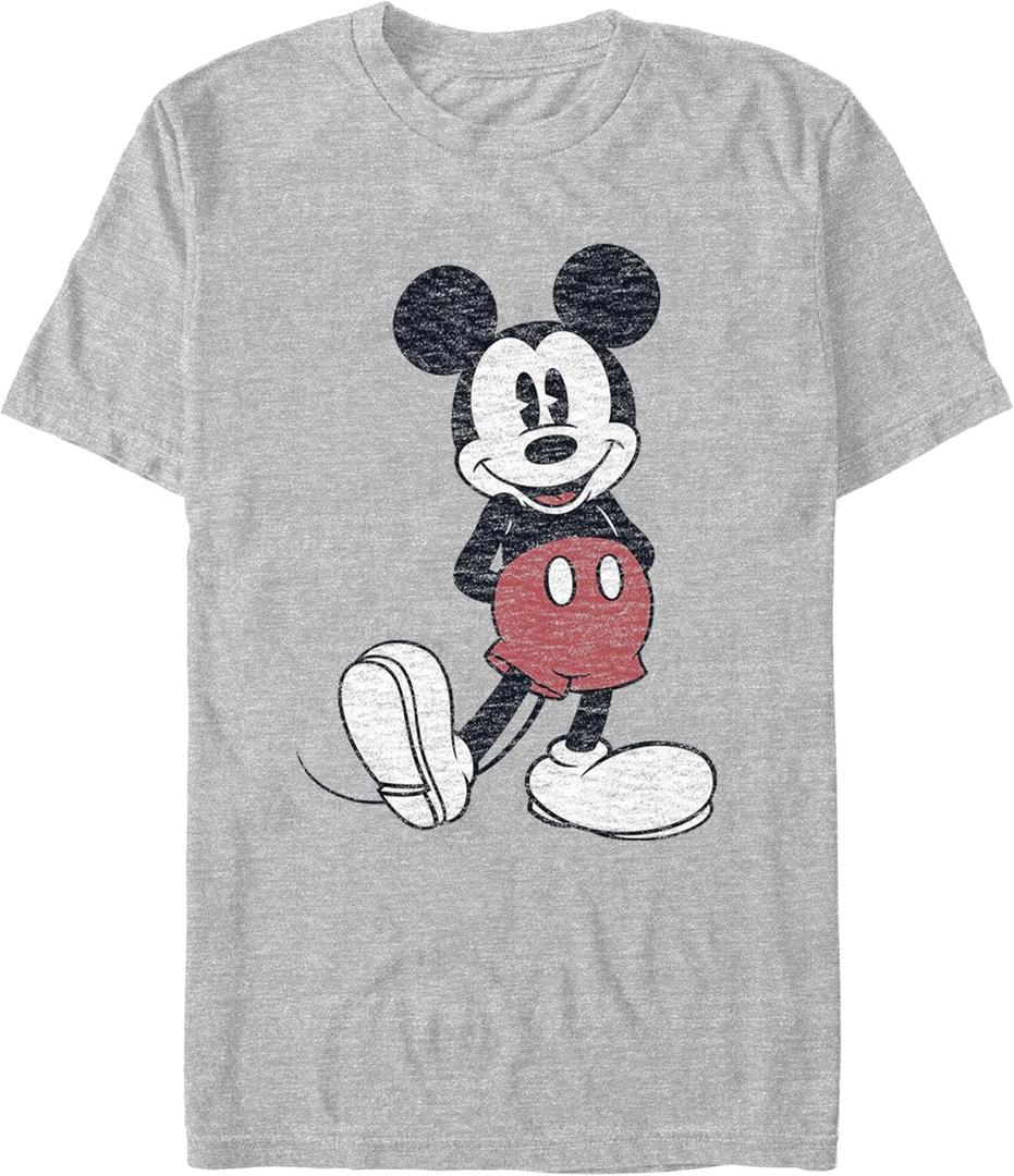 Disney Men's Full Size Mickey Mouse Distressed Look T-Shirt, Small 