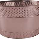 Ice Bucket Beverage Tub with Handle Portable Galvanized Iron Tub Drink Storage for Drinks Hotel Parties Wine Cooling Beer, Bronze