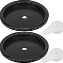 2 Pack 73316 83872 Vacuum Filter Nut And Plate(Only Nut & Plate) Compatible with Ridgid Craftsman VT2565 Vacuum Cleaner Wet/Dry Accessories VF3000 VF3500 VF4000 VF5000 VF6000 12303