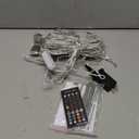 FANCILLUMA 16.4 FT Christmas Decorations Outdoor Star String Lights,Smart APP Remote Control RGB Color Changing DIY 317 LED Waterfall Lights for Garden Yard Outdoor Xmas Decorations