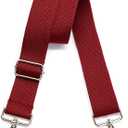 Purse Strap, Extra-Long 55" Adjustable Duffle Bag Shoulder Straps  Replacement for Crossbody, Messenger, Handbags & Travel Luggage Bags(Burgundy Bag Strap)