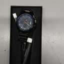 CRRJU Mens Watches Luxury Casual Quartz Analog Black Stainless Steel Waterproof Chronograph Wrist Watches for Men