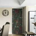 Vintage Moth Butterfly Door Cover Decorations, Dark Academia Gothic Insect Cottagecore Doorway Curtains Door Covers Banners Photography Background Backdrop for Indoor Outdoor Decor, 35*79 Inch