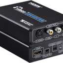 Tendak HDMI to Composite 3RCA AV S-Video R/L Audio Video Converter Adapter Upscaler Support 720P/1080P with RCA/S-Video Cable for PC Laptop Xbox PS3 TV STB VHS VCR Camera Blue-Ray DVD