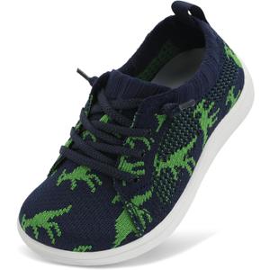 LeIsfIt Toddler Shoes Girls Boys Wide Shoes Kids Zero Drop Minimalist Sneakers Barefoot Slip on Tennis Sneakers