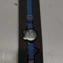 Waterproof Airtag Cat Collar, Breakaway Cat Airtag Collar with Luminous & Reflective Pattern Strap, Lightweight Kitten Collars for Apple Air tag, Hidden Holder for GPS Tracker - Cats, Kittens (9-13") (Cyan Blue)