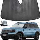 Windshield Sun Shade for Ford Bronco Sport 2021-2025, 5-Layer Bubble Foldable Thicken Front Window Sunshade Sun Visor Protection Accessories - Blocks Heat & UV Rays Keep Car Cooler