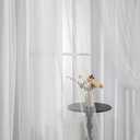 MYSKY HOME White Curtains for Girls Bedroom & Nursery Kids Cute Curtains 63 Inch Long Double Layer with Polka Dots Sheer, Grommet Tops, 52" Wide Each Panel, 2 Panels