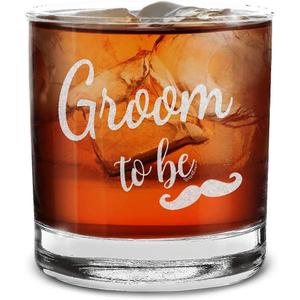 shop4ever Groom To Be Engraved Whiskey Glass 11 oz. Wedding Engagement Gift