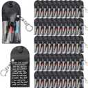 50 Sets Man of God Gift Bulk Mini Screwdriver Keychain, Christian Church Gifts for Dad, Portable Pocket Mini Screwdriver Keychain Set Father Tool Party Favors Religious Gifts for Adult Men