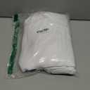 Simplebrand Ava Pure White Curtains for Bedroom 63 Inch Length 2 Panels Set, Light Filtering Window Treatment, Light Filtering Curtain Drapes, Soft Casual Rod Pocket Privacy Curtains, W40 x L63 Inch