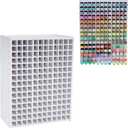 SANFURNEY Marker Pen Organizer Holder for 180 Markers, Craft Art Supply Storage Rack, Desktop Art Marker Pens Colored Pencils Holder Storage Case for Home Classroom Office