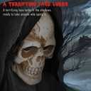 Halloween Decorations 48'' Skeleton Reaper,Hanging Scary of Death Ghost Flying with Flowing Robe,Halloween Haunted House Yard Outdoor Indoor Decor