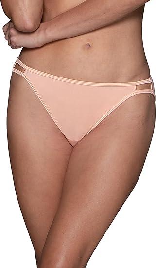 Vanity Fair Women's Illumination String Bikini Panty 18108, Rose Beige, Medium/6