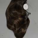 FESHFEN Long Brown Blonde Wigs for Women, 24 inch Middle Parting Synthetic Wavy Wig for Daily Party, Brown Mixed Blonde Highlighted