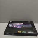 Wireless Keyboard and Mouse Backlits, Wrist Rest, LED Mouse, Rechargeable Ergonomic Keyboard with Phone Holder, Silent Light Up Combo for Computer, Mac, PC, Laptop, Chromebook (Black)