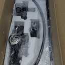 23.62'' Modern Drum Chandelier 6-Light Farmhouse Black and Gold Dining Room Light Fixture Industrial Large Pendant Lighting Rustic Hanging Light Fixtures Chandeliers for Living Room Kitchen Entryway