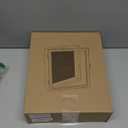 Love-KANKEI Shadow Box Frame 8x10,Wood Deep Shadow Box Display Case with Unique Beads Door and Glass Window, Memory Box for Pictures,Medals,Memorabilia,Collections White