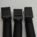 3-Pack Gutter Downspout Extensions with Leaf Filter, Extra Long Flexible Down Spout Extension, Downspout Filters Adapter Fit 2''3'' and 3''4'' Drain Pipe, Black