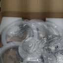 Low Profile Ceiling Fans with Lights and Remote, Fandelier Ceiling Fan Flush Mount, 3000K-6500K Smart 5 Blades LED Fan Light, Small Ceiling Fans with Lights for Bedroom, Kitchen (18 inch, Matte White)