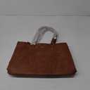 LOVEVOOK Laptop Bag for Women,15.6 Inch Laptop Tote Bag for Women,Vintage Leather Work Tote Bags Computer Business Teacher Bag,Waterproof Office Briefcase (Retro Brown)
