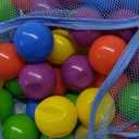 Sunny Days Entertainment 100 Count Multi Colored Play Balls – Phthalate and BPA Free Non-Toxic Crush Proof Plastic Ball Pack - Balls for Toddler Ball Pit in Reusable Storage Bag with Zipper