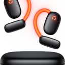 AI Translation Earbuds Real Time 80H Playtime 164 Languages Translator Ear Buds with Glowing Earhook Bluetooth Translating Headphones audifonos traductores ingls espaol for Travel Business Meeting (Black Orange)