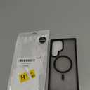 OWKEY for Samsung Galaxy S24 Ultra Case 6.8'', Magnetic Samsung S24 Ultra Case Compatible with Magsafe, [Shockproof Military] Translucent Back Slim Bumper Cover Phone Case Samsung S24 Ultra, Black