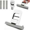 Mini Foldable Wet Dry Use Squeeze Small Mop, Mini Mop for Small Spaces, Black Portable Cleaning Sponge Mops for Desktop, Kitchen, Counter, Glass, Tile