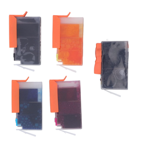 Ink Cartridge Replacement for Photosmart, High Yield Black and Color Ink Cartridges Set, 800 Pages Black 750 Pages Color Output, Anti Blockage Colorfast Printing for Documents (BK PBK C M Y 5 Colors)
