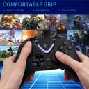 ROTOMOON Wireless Game Controller with LED Lighting Compatible with Xbox One S/X, Xbox Series S/X Gaming Gamepad, Remote Joypad with 2.4G Wireless Adapter, Rechargeable Battery