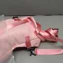 Lukovee Dog Backpack Carrier, Legs Out Easy-fit Dog Front Carrier for Small Medium Dogs, Adjustable Hands Free Dog Chest Carrier for Hiking Cycling (Pink,Medium)