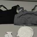 Momcozy Pumping Bra Hands Free All Day Wear Pumping & Nursing Bra in One Holding Breast Pump for Spectra, Medela (Medium, Black,grey-2pk)