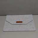 Felt Laptop Sleeve Bag Tablet PC Case Ultra Slim Business Carrying Envelope Case Protective Bag, Compatible with Apple MacBook, Acer Dell HP Microsoft Notebook (Light Gray, 14-inch)