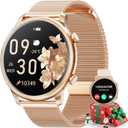 Hwagol Smart Watches for Women Android Phones iPhone Compatible(Bluetooth Call),1.39'' Round Fitness Tracker Heart Rate/SpO2/Sleep Monitor,100+Sport Modes Pedometer