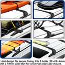 330LBS T-Slot Roof Rack Cross Bars Compatible with Hyundai Palisade SE SEL
