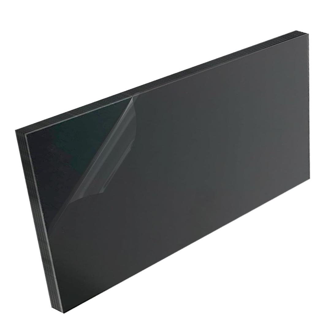 High-Density Polyethylene (HDPE) Plastic Sheet 1/2" Thick 12" X 24"- Black HDPE Sheet,for Machining, Home Improvements, DIY Projects, Engineering,High-Density Polyethylene Plastic Block (Pack of 1)