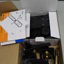 Veise VE017-B Fingerprint Smart Lock for Front Door, App Control, 8-in-1 Keyless Entry Deadbolt with 2 Zinc Alloy Lever Handles Set, Emergency Power Port, Auto Lock, Electronic Keypad, Black