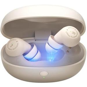 Bluetooth Sleep Earbuds for Side Sleepers, APP Control Comfortable Wireless Sleeping Headphones, 10H Battery, UV Light Charging Case, Noise Reduction for Bedtime, ASMR, White Noise, Travel