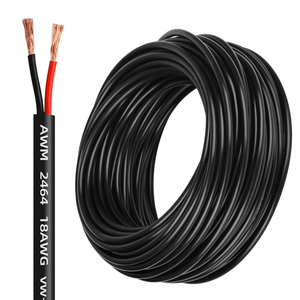 0FT 18 Gauge Wire 3 Conductor, 18AWG Electrical Wire, 18/3 Oxygen Free Stranded Tinned Copper Wire, Insulated Low Voltage Cable for LED Lamps Lights Automotive