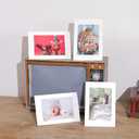 200 Pack Standing Paper Picture Frames 4x6,Cardboard Photo Frame with Easel,Paper Photo Frame Cards,Gallery Frames Bulk For Mother's Day Father's Day Graduation Birthday Wedding Classroom Craft DIY, White