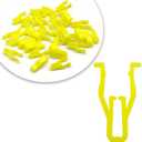 30PCS Switch Bezel Clip Dash Panel Switch Fastener Clip Yellow Console Retainer Fitting Side Trunk Fastener Clip 90467-10203 Compatible with Lexus Toyota Scion