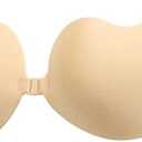 SAMFLAG Sticky Bra Backless Backless Strapless Bra Push Up for Nipple Cover Suitable for Daily, Party, Weddings Dress wear , C