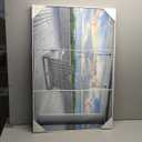 Elephant Stock - Swing At The Beach Wall Art - Horizontal Multi Panel Canvas - 3 Piece Living Room Wall Decor - Photography Beach Sunsets And Sunrises Multi Piece Wall Art - Blue And Gray Decor by Celebrate Life Gallery - 38" x 24"