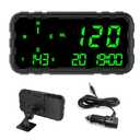 OinDoDi Heads Up Display for Car Digital GPS Speedometer kit MPH Odometer Automotive Compass for Dashboard HUD Fatigued Driving Alert Speeding Alarm for Trucks Golf cart All Vehicles (C3012)