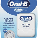 OralB Glide Healthy gums, unflavored floss 50M (Pack of 6)