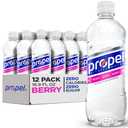 Propel Electrolyte Enhanced Water Sports Drink, Berry Flavored Water, Zero Calorie & Zero Sugar Hydration with Electrolytes and Vitamins C & E, 16.9 fl oz Water Bottles (12 Pack) (EXP 05/04/27)