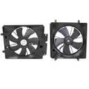 Air Radiator Condenser Cooling Fan Assembly Motor Shroud Compatible with 2002-2006 CR-V CRV A/C 2003-2006 Element A/C # 38611PNA00, 38616P3G003
