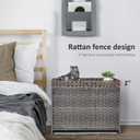 Cat Litter Box Enclosure with Door, Hidden Cat Washroom Furniture